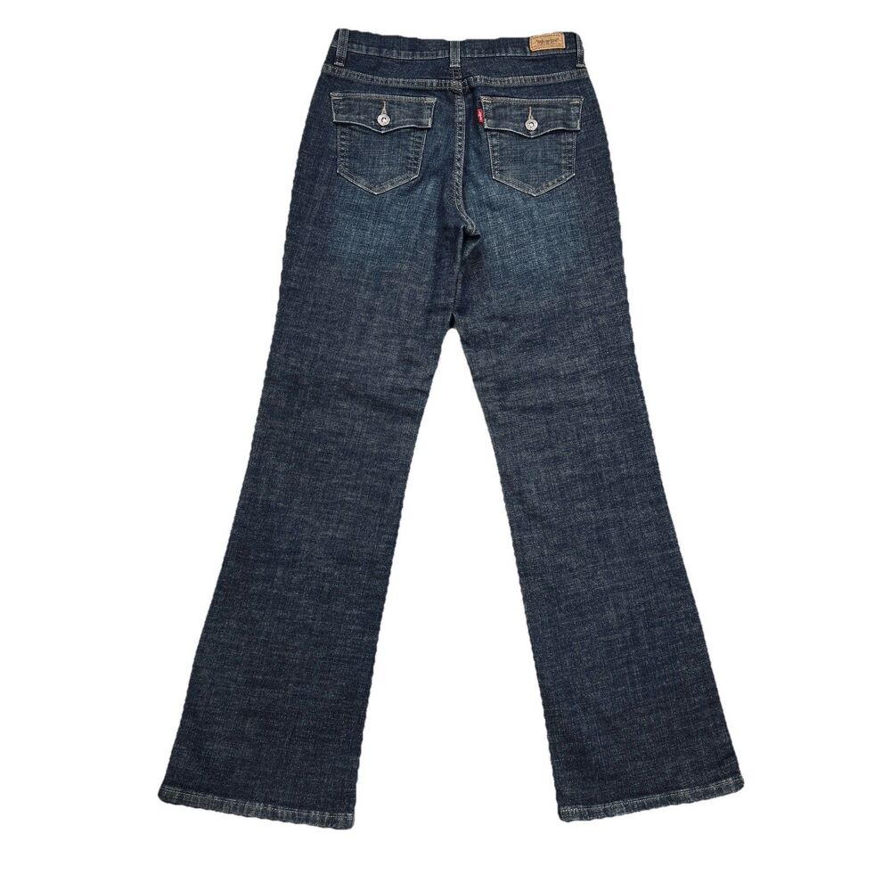 Y2K Levis 512 Perfectly Slimming Bootcut Jeans 6 (27x30.5) Blue Denim Womens - Picture 2 of 8